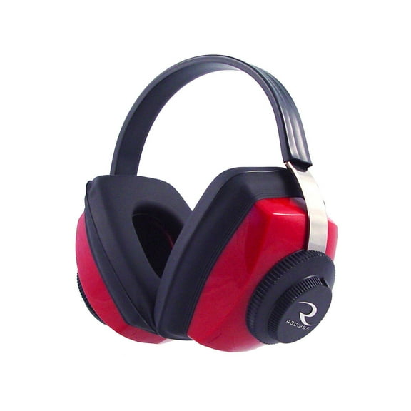 RADIANS COMPETITOR ELECTRONIC HEARING PROTECTION MUFFS RED/BLACK