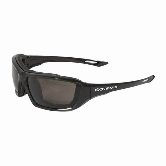 Extremis, Safety Glasses, Anti-Fog, Smoke Lens, Black Frame, Full-Frame