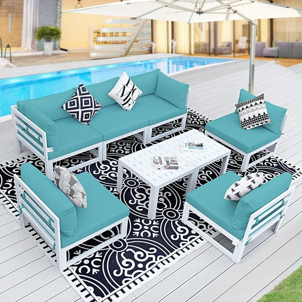 RADIATA Piece Aluminum Outdoor Sectionals for Hotel Patios