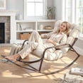 thumbnail image 1 of RADIATA Indoor Rocking Lounge Chair with Footrest and Cushion, Reclining Comfort Rocker, 400 lbs Capacity, Beige, 1 of 8