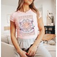 thumbnail image 1 of RADIATE POSITIVITY Micro Rib Baby Crop Tee, 1 of 4