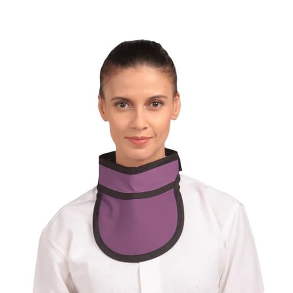 RADIATE Thyroid Collar for X-Rays - Dental Lead Thyroid Shield to Protect Neck and Thyroid During Radiation | 0.3mm Medical Grade Lead - One Size fits Most - Soft and Lightweight - Mauve