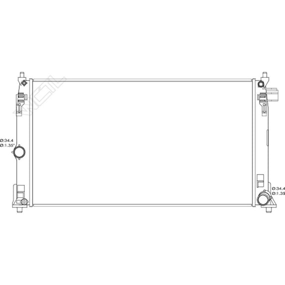 RADIATOR; 2.0 LITER L4; WITH CVT TRANSMISSION; PLASTIC AND ALUMINUM