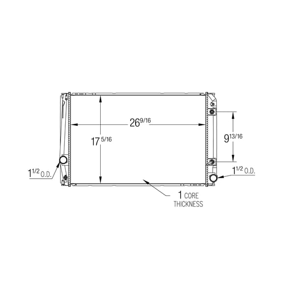 RADIATOR; 3.5 LITER V6; WITH TOW PACKAGE; US BUILT; PLASTIC AND       ALUMINUM