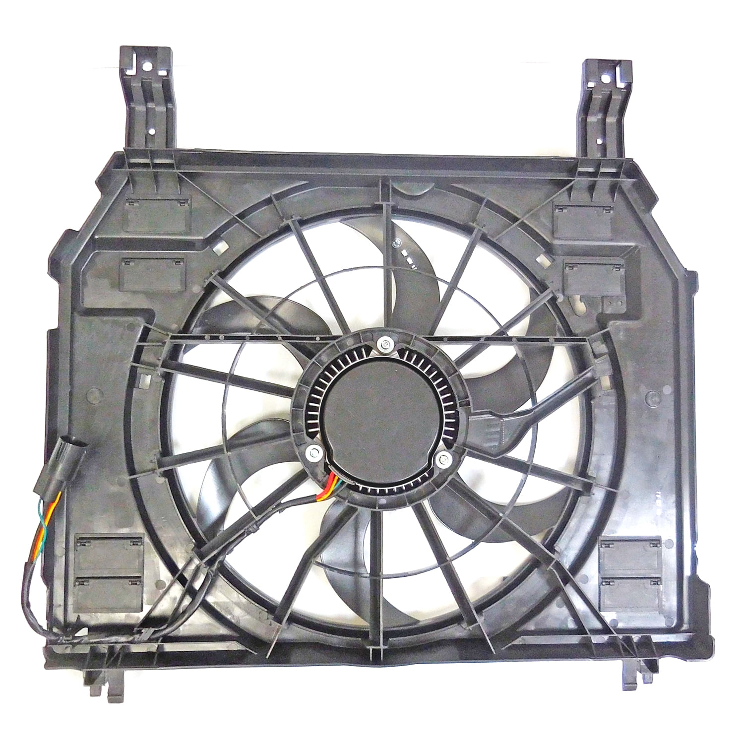 RADIATOR AND CONDENSER FAN ASSEMBLY WITH ONE BIG FAN; 3.0 LITER V6