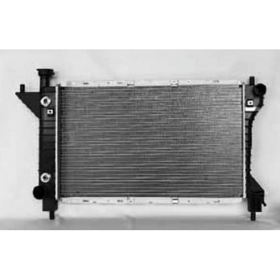 OEM Grade Radiator Compatible with 1994-1996 Ford Mustang 3.8L V6 5.0L V8 302 CID GT GTS SVT Cobra SN95 1-Row Crossflow Plastic Aluminum 215HP Bottom Inlet Replaces F4ZZ8005C FO3010113