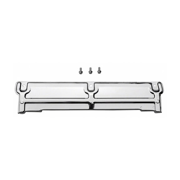 RADIATOR SUPPORT TOP PANEL; CHROME; FOR MODELS WITHOUT A/C; MADE OF STEEL