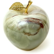 RADICALn Best Home Decor Green Onyx Marble Apple Paperweight – Handcrafted Decor Paperweight Marble – Suitable for Table Decor, Office Decor and Study
