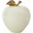 thumbnail image 1 of Radicaln White Onyx Marble Apple Paperweight 3" – Handcrafted Desk & Table Decor Accent for Home, Office, Study Room, and Giftable Shelf Styling, 1 of 6