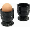 thumbnail image 1 of Radicaln Black Marble 2.5" Handmade Egg Cups Set of 2 Natural Stone Boiled Egg Holders for Breakfast, Egg Storage, Brunch, Table Décor, Kitchen Accessories & Gift Ideas, 1 of 7