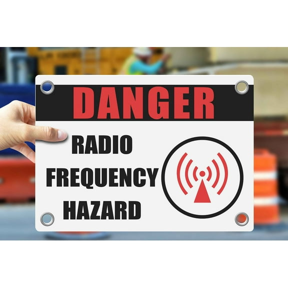 RADIO FREQUENCY HAZARD | Warning Notice Caution Danger 3mm PVC Sign