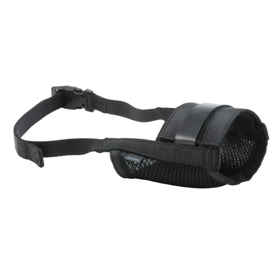 PetSafe Dog Muzzle, Prevents Biting - Allows Room to Pant, Comfortable Padding, L, Black