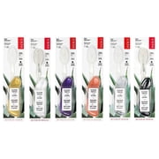 RADIUS Big Brush BPA Free & ADA Accepted Toothbrush Designed to Improve Gum Health & Reduce Gum Issues - Left Hand - Assorted - Pack of 6