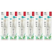 RADIUS Children's Toothbrush Pure Brush Ultra Soft BPA Free ADA Accepted Designed for Delicate Teeth for Kids 6 Months and Up - Clear - Pack of 6