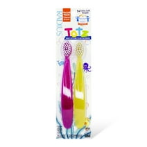 RADIUS Kids Toothbrush, Child Extra Soft, 1 YR+, Totz Toothbrush, Value Pack, 2 CT