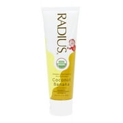 RADIUS Organic Toothpaste with Erythritol, 6 Months and Up, Coconut Banana, 3 oz (85 g)