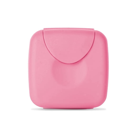 RADIUS Small Tampon / Condom Travel Case - Seamless Protective Storage Container, Durable Makeup and Medicine Purse Organizer with Secure Snap Lock (1 x 3 x 4.25 IN) - Single Pack, Pastel Pink