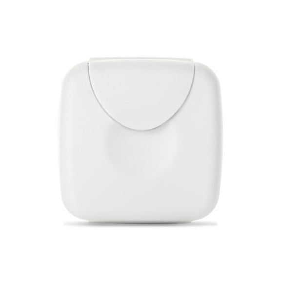 RADIUS Small Tampon / Condom Travel Case - Seamless Protective Storage Container, Durable Makeup and Medicine Purse Organizer with Secure Snap Lock (1 x 3 x 4.25 IN) - Single Pack, White