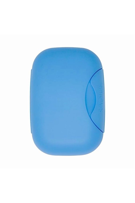 Soap Travel Case, BPA-Free Recycled Plastic, Leakproof, Portable for Bathroom, Gym, Home, Camping - Light Blue