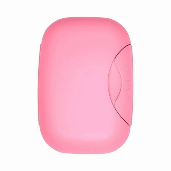 RADIUS Soap Travel Case, BPA-Free Recycled Plastic, Leakproof, Portable for Bathroom, Gym, Home, Camping - Pastel Pink