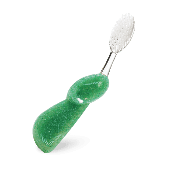 RADIUS Toothbrush Big Brush with Replaceable Head, Left Hand, Soft in Soda Pop, BPA Free and ADA Accepted, Designed to Improve Gum Health and Reduce The Risk of Gum Disease