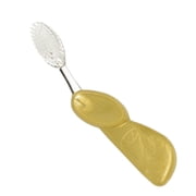 RADIUS Toothbrush Big Brush with Replaceable Head, Right Hand, Soft in Gold, BPA Free and ADA Accepted, Designed to Improve Gum Health and Reduce The Risk of Gum Disease
