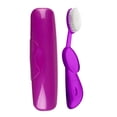 thumbnail image 1 of RADIUS Toothbrush Original Big Brush, BPA Free ADA Accepted - Right Hand - Purple Brush with Purple Case, 1 of 5