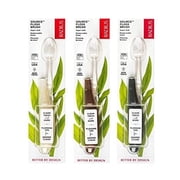 RADIUS Toothbrush Source Floss Brush BPA Free & ADA Accepted Improve Gum Health & Reduce Gum Issues - Super Soft - Cornstarch/Hemp/Money - Pack of 3