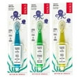 thumbnail image 1 of RADIUS Totz Toothbrush Extra Soft Brush BPA Free & ADA Accepted Designed for Delicate Teeth & Gums for Children 18 Months & Up - Green Blue Sparkle - Pack of 3, 1 of 9
