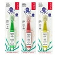 thumbnail image 1 of RADIUS Totz Toothbrush Extra Soft Brush BPA Free & ADA Accepted Designed for Delicate Teeth & Gums for Children 18 Months & Up - Green Coral Yellow - Pack of 3, 1 of 5