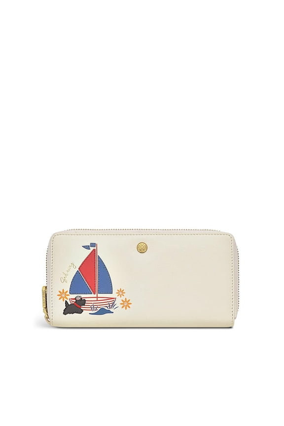 London Sail Away Large Zip-Around Continental Wallet