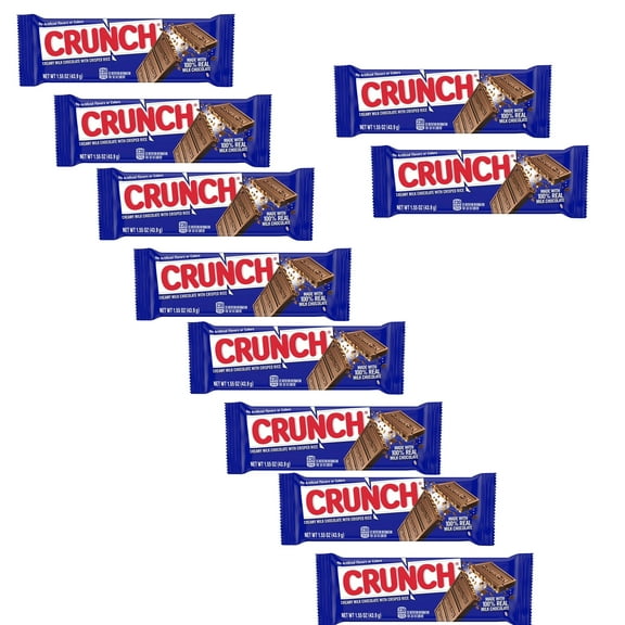 RADYAN Crunch Candy Bars, 10 Pack, 1.55 oz, Milk Chocolate
