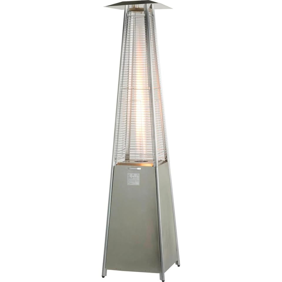 Tower Flame Heater - Stainless Steel