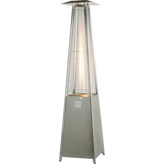 Tower Flame Heater - Stainless Steel