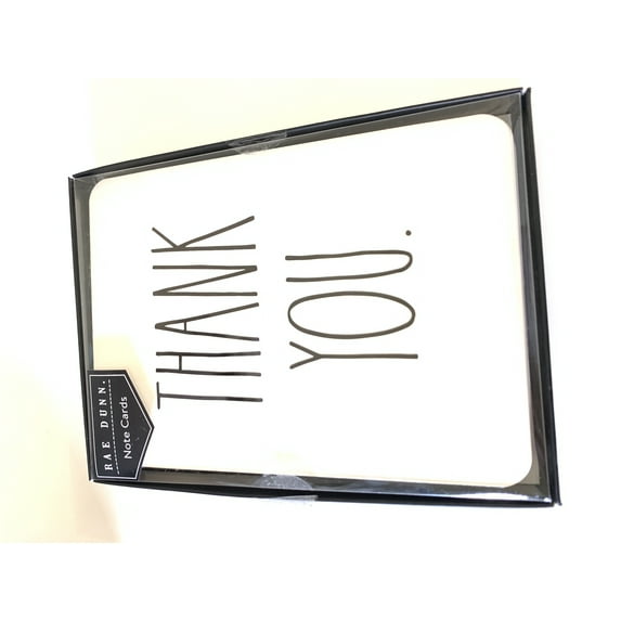 RAE DUNN THANK YOU CARD/ENVELOPES 12 BOX