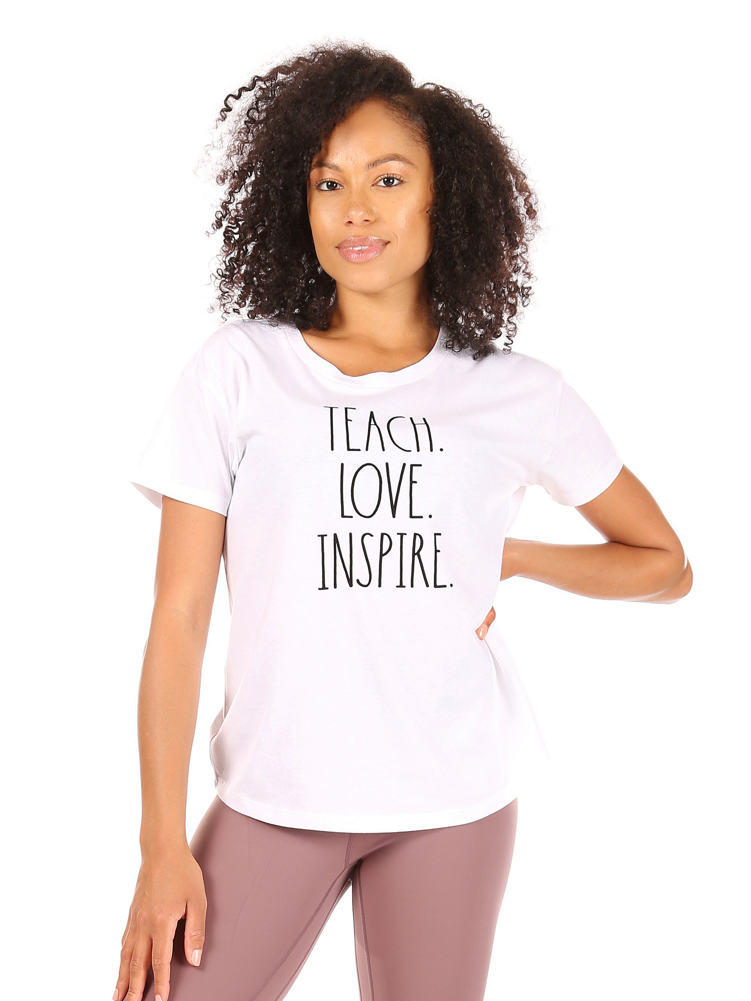 RAE DUNN Women's Short Sleeve Shirttail Hem T-Shirt Short Sleeve Tee ...