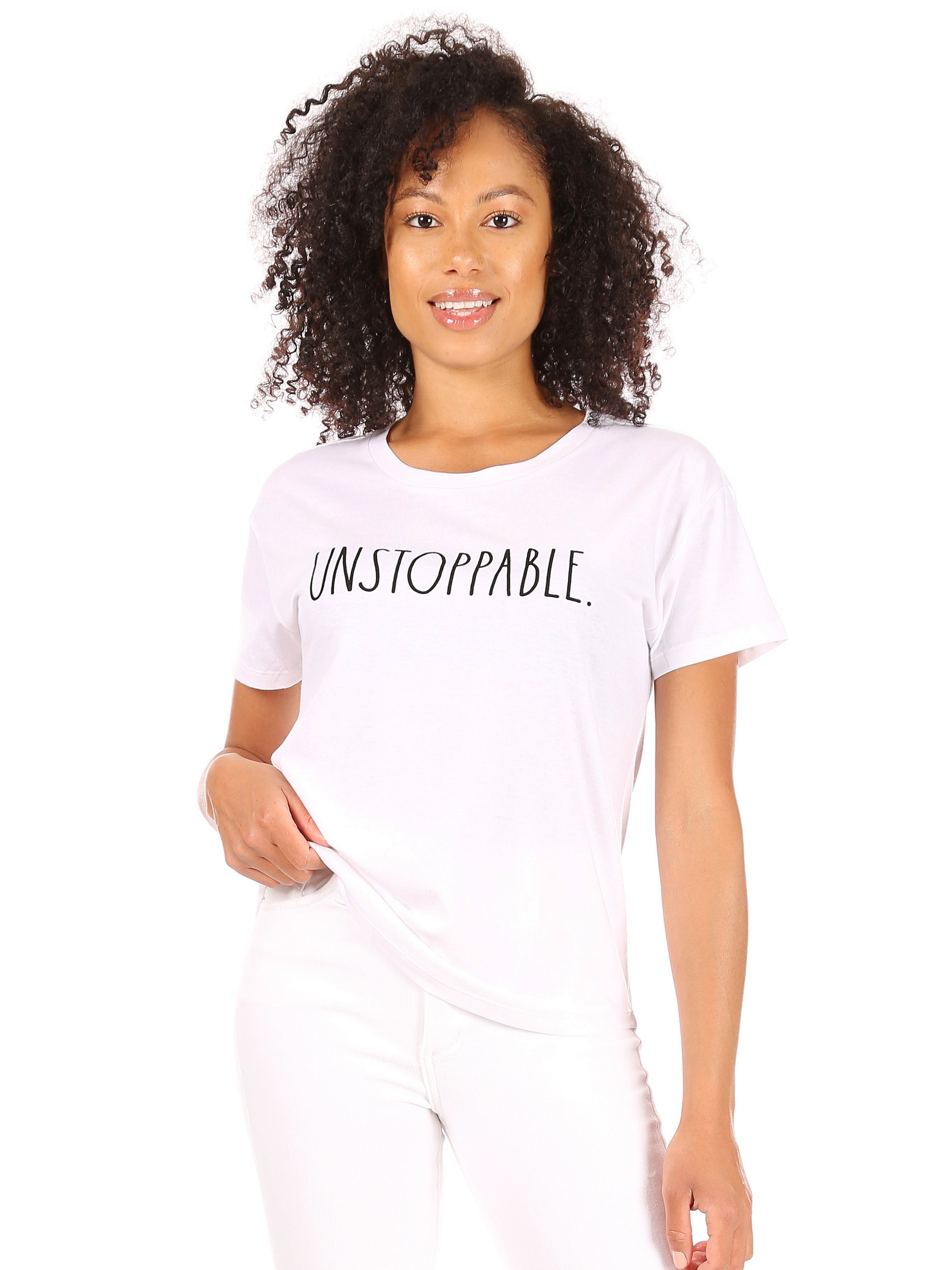 RAE DUNN Women's Short Sleeve Shirttail Hem T-Shirt Short Sleeve Tee ...