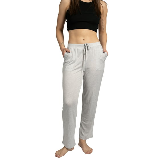 RAE DUNN Women's Tapered Leg Drawstring Pajama Pants with Pockets Pant
