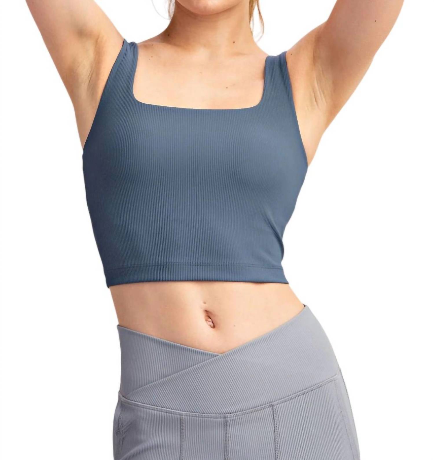 RAE MODE Nylon Rib Crop Top - Walmart.com