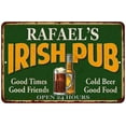 thumbnail image 1 of RAFAEL'S Irish Pub Beer Metal Sign Bar Decor 8x12 208120013210, 1 of 1