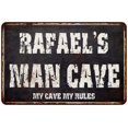 thumbnail image 1 of RAFAEL'S Man Cave Black Grunge Sign Home Décor Gift Cave Funny 112180004335, 1 of 1