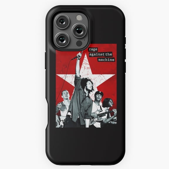 RAGE RATM Rock Band Music Logo Phone Case for iPhone 16 15 14 13 12 11 Pro Max - Unique Phone M97