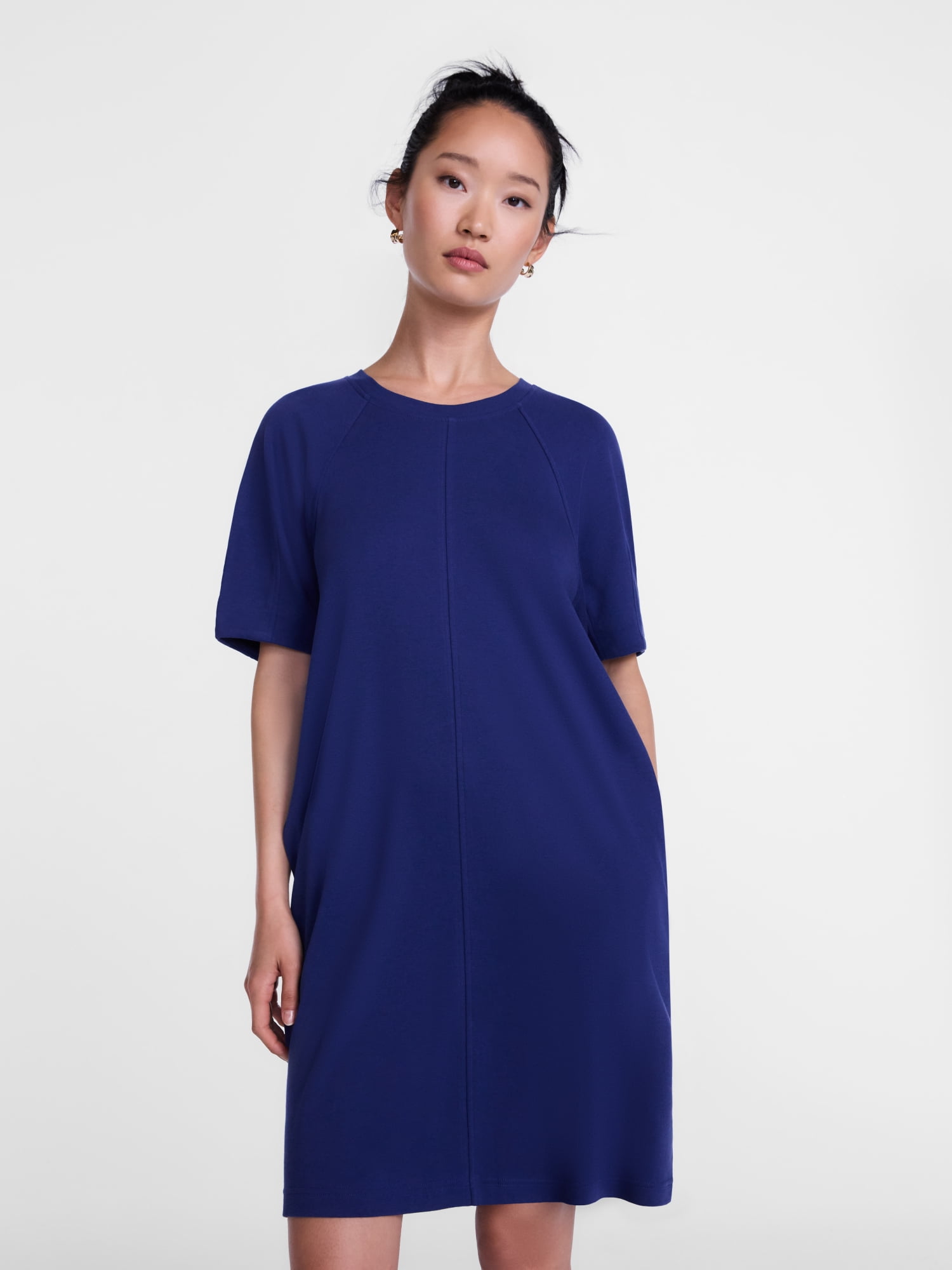 Scenario Women's and Women's Plus Mini Dress with Short Raglan Sleeves, Sizes XS-4X