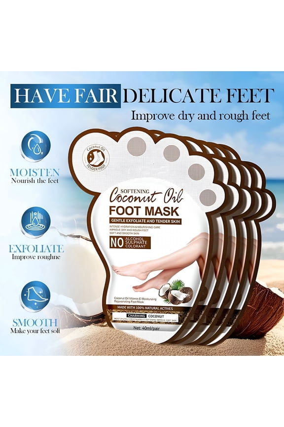 1 Pairs Hydrating Foot Masks, Repairing Foot Mask for Dry Cracked Feet, Restoring Socks with Shea Butter, Jojoba Oil And Vitamin E, Moisturizing Socks, Self Care Gifts for Women