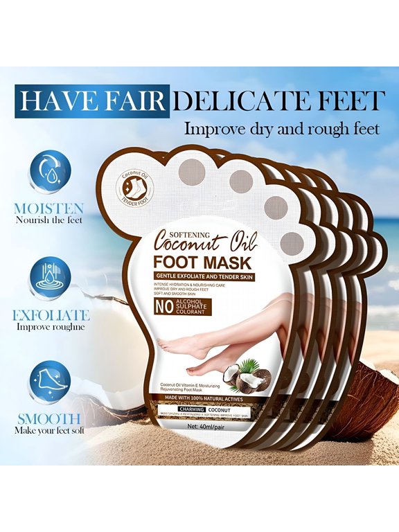 1 Pairs Hydrating Foot Masks, Repairing Foot Mask for Dry Cracked Feet, Restoring Socks with Shea Butter, Jojoba Oil And Vitamin E, Moisturizing Socks, Self Care Gifts for Women