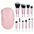 thumbnail image 1 of RAGUPEL 10 Pcs Mini Travel Makeup Brush Set with Pouch Portable Travel Makeup Brushes Professional Cosmetic Brush Travel-Essentials Kits for Women Girls Brushes Blush Powder Eye Shadow, 1 of 7