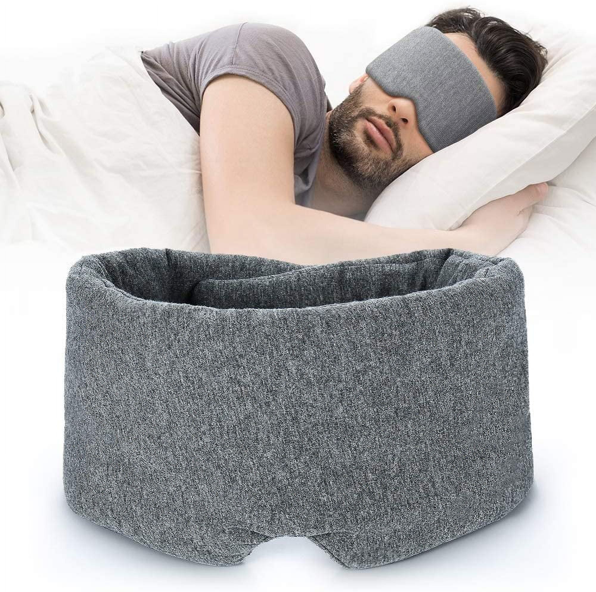 RAGUPEL 100% Handmade Cotton Sleep Mask Blackout - Comfortable & Breathable Eye Mask
