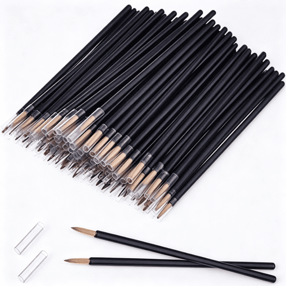 RAGUPEL 100 Pack Disposable Eyeliner Brush Eyelash Serum Brushes Eyeshadow Applicator Eye Lash Wands Makeup Tool