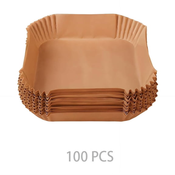 RAGUPEL 100 Pcs Paper Plates,Outstanding Oil Absorption Plastic Plates,Easy to Store and Space-Saving Round Design Fits Various Air Fryers Paper Plate,16*45Cm