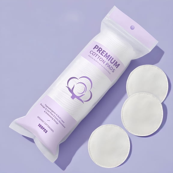 RAGUPEL 100% Pure Cotton Round Pads for Face (210),Lint-Free Makeup Remover Pads,Soft,Absorbent,Hypoallergenic,Multi-Layer Design for Cleansing,Skincare and Nail Polish Removal